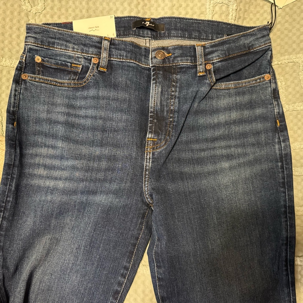High waist Ali 7 for all mankind jeans. NWT!    32” inseam. Smoke free home. - Picture 2 of 7